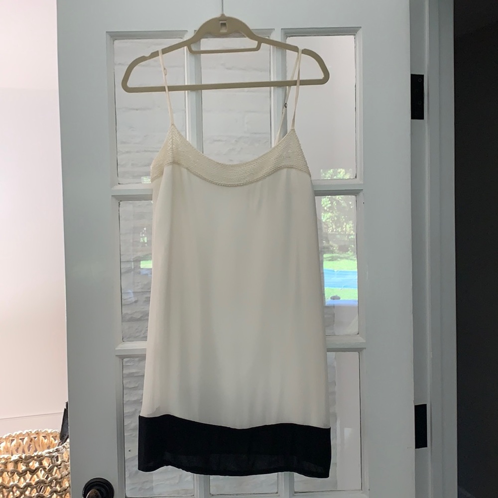 White and Black mini dress